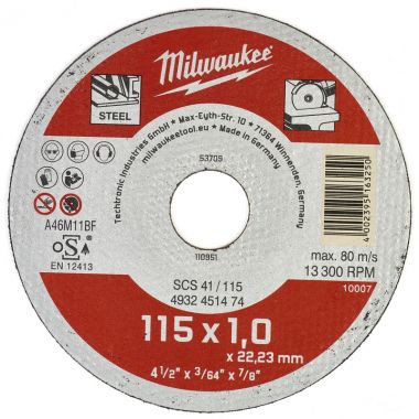 Отрезные диски по металлу SCS 41 MILWAUKEE 4932451475 ― MILWAUKEE