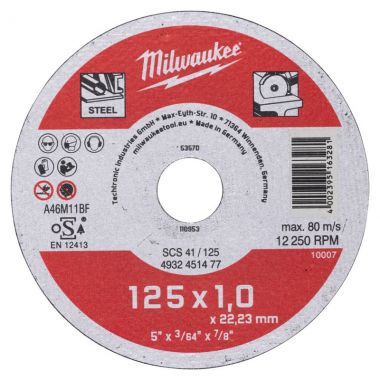 Отрезной диск по металлу SCS 41 MILWAUKEE 4932451477 ― MILWAUKEE