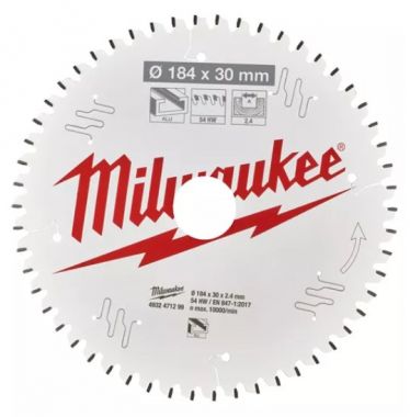Пильный диск MILWAUKEE для циркулярной пилы по алюминию 184x30x2,4x54 4932471299 ― MILWAUKEE