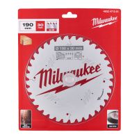 Пильный диск MILWAUKEE для циркулярной пилы по дереву 190x30x1,6x36 4932471301