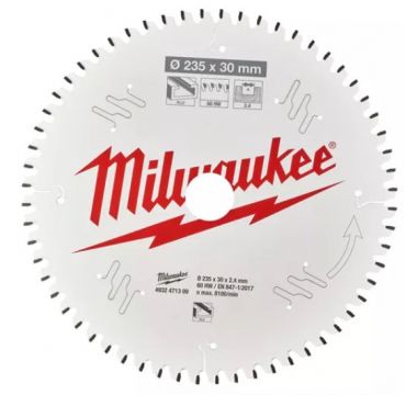 Пильный диск MILWAUKEE для циркулярной пилы по алюминию 235x30x2,4x60 4932471309 ― MILWAUKEE