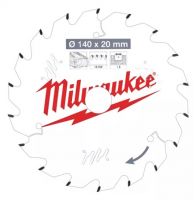 Пильный диск MILWAUKEE для циркулярной пилы по дереву 140x20x1,6x18 4932471310