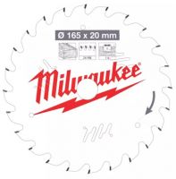 Пильный диск MILWAUKEE для циркулярной пилы по дереву 165x20x1.6x24 4932471931