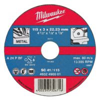 Отрезные диски по металлу SC 41 MILWAUKEE 4932490066
