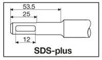 Бур SDS-PLUS с 4-мя режущими кромками MILWAUKEE 4932352713