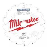 Пильный диск MILWAUKEE для циркулярной пилы по дереву 210x30x2.4x16 4932471324