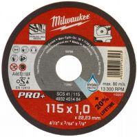 Отрезной диск по металлу SCS 41/115x1 PRO+ MILWAUKEE 4932451484