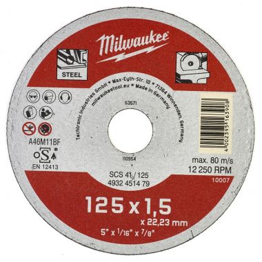 Отрезной диск по металлу SCS 41 MILWAUKEE 4932451479 ― MILWAUKEE