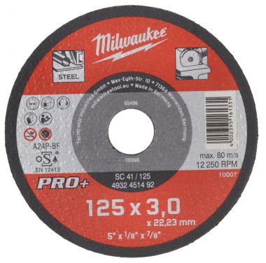 Отрезной диск по металлу SC 41/125х3 PRO+ MILWAUKEE 4932451492 ― MILWAUKEE