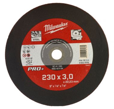 Отрезной диск по металлу SC 41/230х3мм PRO+ MILWAUKEE 4932451494 ― MILWAUKEE
