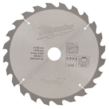 Диск для циркулярной пилы по дереву MILWAUKEE 4932451725 ― MILWAUKEE