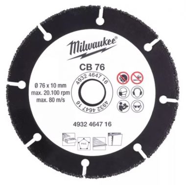Пильный диск MILWAUKEE по дереву и пластику 76мм 4932464716 ― MILWAUKEE