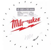 Пильный диск MILWAUKEE для циркулярной пилы по дереву 160x20x2,2x24 4932471290
