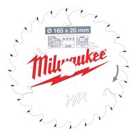 Пильный диск MILWAUKEE для циркулярной пилы по дереву 165x20x2,2x24 4932471294