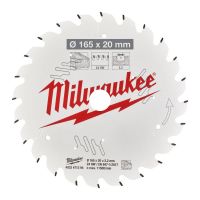 Пильный диск MILWAUKEE для циркулярной пилы по дереву 165x20x2,2x24 4932471294