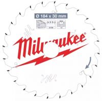 Пильный диск MILWAUKEE для циркулярной пилы по дереву 184x30x1,6x24 4932471297