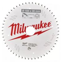 Пильный диск MILWAUKEE для циркулярной пилы по алюминию 184x30x2,4x54 4932471299