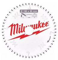 Пильный диск MILWAUKEE для циркулярной пилы по алюминию 190x30x2,4x54 4932471303