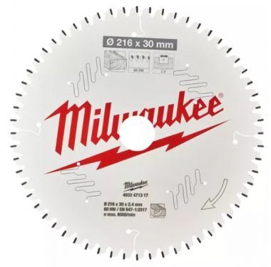 Пильный диск MILWAUKEE для торцовочной пилы по дереву 216x30x2,4x60 4932471317 ― MILWAUKEE