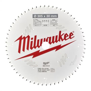 Пильный диск MILWAUKEE для торцовочной пилы по дереву 305x30x3,0x60 4932471321 ― MILWAUKEE