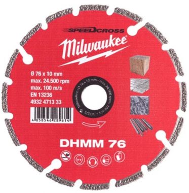 Алмазный диск DHMM 76 мм MILWAUKEE 4932471333 ― MILWAUKEE