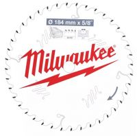 Пильный диск MILWAUKEE для циркулярной пилы по дереву 184x5/8x2,1x40 4932471379