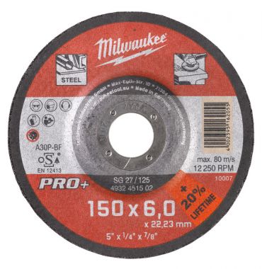 Шлифовальный диск по металлу SG 27/150х6 PRO+ MILWAUKEE 4932471387 ― MILWAUKEE