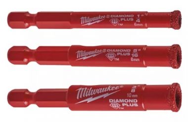 Набор коронок для aлмaзного сверления Diamond Plus™ MILWAUKEE 6-8-10мм 4932471771 ― MILWAUKEE