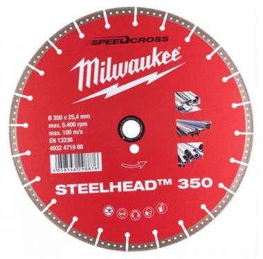 Алмазный диск MILWAUKEE STEELHEAD 350 премиальный 4932471988 ― MILWAUKEE