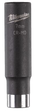 Ударная головка MILWAUKEE 1/4″ SHOCKWAVE™ IMPACT DUTY удлиненная 7 мм 4932478001 ― MILWAUKEE
