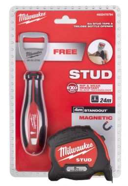 Набор: рулетка STUD 5м и открывалка MILWAUKEE 4932478794 ― MILWAUKEE