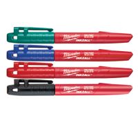 Набор маркеров MILWAUKEE INKZALL (Синий/Красный/Зеленый/Черный) 48223106