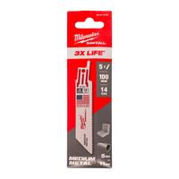 Полотно сабельное SAWZALL™ 100х1.8 THIN KERF Bi-Metal 8%Co (5шт/уп) (экоупак.) Арт. 4847 MILWAUKEE 48475181