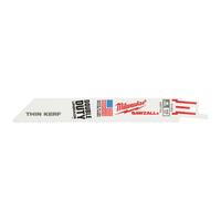 Полотно сабельное SAWZALL™ 150х1.8 THIN KERF Bi-Metal 8%Co (5шт/уп) GEN II (экоупак.) Ар MILWAUKEE 48475182