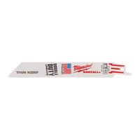 Полотно сабельное SAWZALL™ 150х1.0 THIN KERF Bi-Metal 8%Co (5шт/уп) (экоупак.) Арт. 4847 MILWAUKEE 48475186