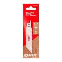Полотно сабельное HACKZALL™ 100х4.2 Bi-Metal 8%Co (5шт/уп) (экоупак.) MILWAUKEE 48475460
