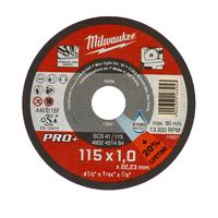 Диск отрезной по металлу SCS 41 / 115x1 PRO+ (200шт/диспл) MILWAUKEE 4932451485