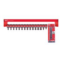 Ударные торцевые головки 1'' MILWAUKEE 3/8" impact sockets short - 1 m row 4932478592