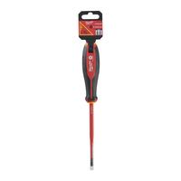 Отвертка диэлектрическая VDE SL 1.0x5.5 x125 трехгранная рукоятка MILWAUKEE 4932478716