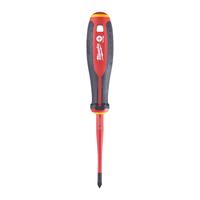 Отвертка диэлектрическая VDE PH1 x80 трехгранная рукоятка MILWAUKEE 4932478721
