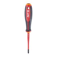 Отвертка диэлектрическая VDE PZ1 x80 трехгранная рукоятка MILWAUKEE 4932478725