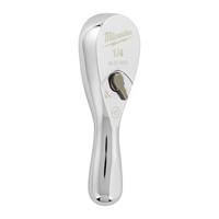 Вороток 1/4" с трещоткой 76мм компактный MILWAUKEE 4932479646