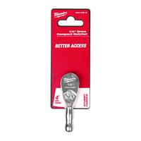 Вороток 1/4" с трещоткой 76мм компактный MILWAUKEE 4932479646