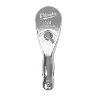 Вороток 1/4" с трещоткой 76мм компактный MILWAUKEE 4932479646