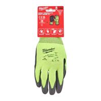 Перчатки защитные Hi-Vis Cut level (Хай Виз Кат Левел) 4/D, S/7 MILWAUKEE 4932479926