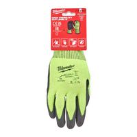 Перчатки защитные Hi-Vis Cut level (Хай Виз Кат Левел) 4/D, L/9 MILWAUKEE 4932479928