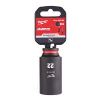 Головка 3/8" ударная удлиненная SHOCKWAVE™ 22мм MILWAUKEE 4932480296