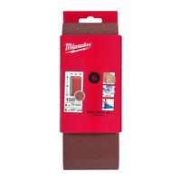 Шлиф. лента 75х457 зерно 100 (5 шт/упак) MILWAUKEE 4932480549