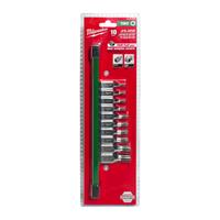 Насадки торцевые TORX 3/8" набор 10ед. (T20-T60) MILWAUKEE 4932480564