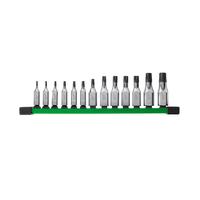 Насадки торцевые TORX 3/8" и 1/4" набор 13ед. (1/4": T8-T27; 3/8": T30-T60) Арт. 4932480 MILWAUKEE 4932480565